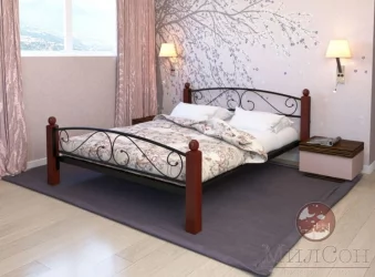 Кровать Вероника Lux Plus 1200х2000 Черная