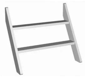 Лестница к кроватям 1400*800 RooRoom VK-10с Серая