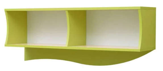 Полка навесная Юниор-11.2 Дуб молочный/Синий