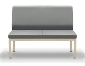 Диван двухместный без подлокотников Норман 2А Светло-серый