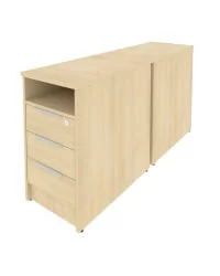 Тумба приставная двойная Метал Сйстем Б.ТП-2 Акация/Белый / Metal System