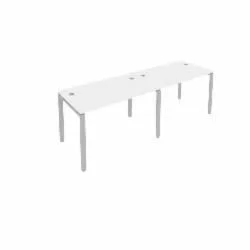 Рабочая станция на 2 раб.места Метал Сйстем Б.СМ-2.2 Белый/Серый / Metal System