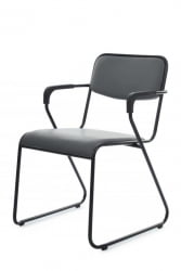 Кресло Никс Плус РCХ ОМКЛ-03Б Серый/Металл Черный / Nix Plus RCH OMKL-03B