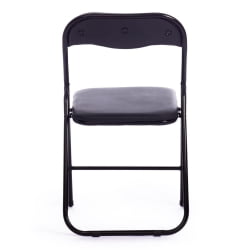 Складной стул FOLDER 2 (mod. 2009A) / 1 шт. в упаковке пластик/металл/эко кожа, 45 х 46 х 78 см , Black (Черный) / Black (Черный)