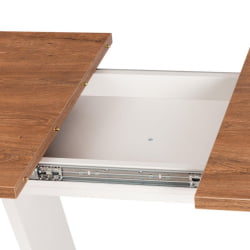 Стол обеденный FOX раздвижной ЛДСП, 68.6x110-145x75 см, Дуб Канзас/Пепел