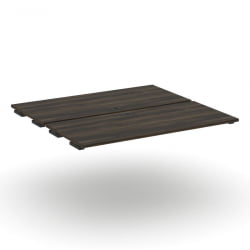 Двойной стол-приставка к двум опорным тумбам/шкафам CОНCЕПТ CН.ДСПР-008 Дуб Мали Черный / CONCEPT CN.DSPR-008