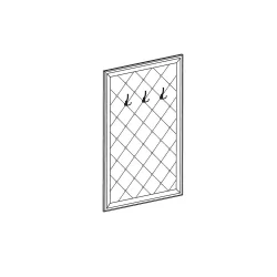 Панель-вешалка Марлен 503 Кремовый белый Патина