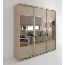 Шкаф-купе 3-х дверный Акцент-Дуэт КЛ 2400х600 Дуб молочный