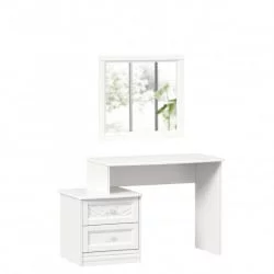 Столик туалетный Джулия с зеркалом Белый