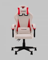 Кресло спортивное TopChairs Phantom бело-красный