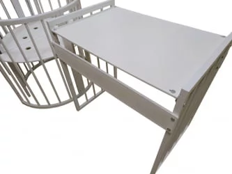 Кроватка для новорожденных Merry Happy Mini матовая Белая