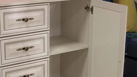 Комод Габриэлла 06.65 Вудлайн кремовый Аруша венге