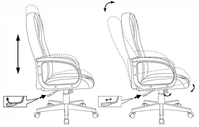 Кресло руководителя Бюрократ T-898/414-BROWN Коричневый 38-414