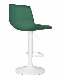 Стул барный DOBRIN TAILOR WHITE (зеленый велюр (MJ9-88))