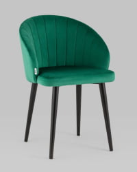 Стул с подлокотниками Брюссель велюр Зеленый