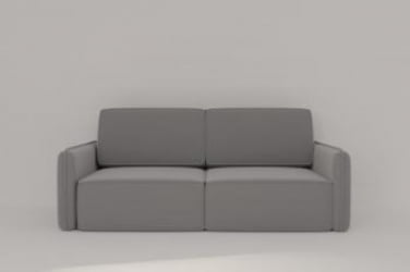 Серый диван Сордален (Berhouse) Цвет фасада: Левис 09 велюр; Тип: Прямой; Материал фасада: Металл/Велюр