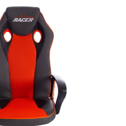 Кресло RACER кож/зам/ткань, металлик/оранжевый, 36/07