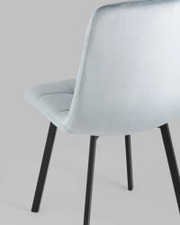 Стул Чиллй велюр серо-голубой 4 шт. / Chilly