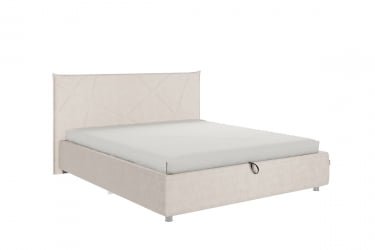 Кровать 1.6 Квест с подъем. механизмом ЗП.КМ1.6-17 крем (велюр) / ZP.KM1.6-17