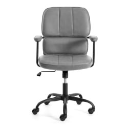 Кресло АЛПХА иск. замша, Грей (Cерый) / ALPHA Grey (Cерый)