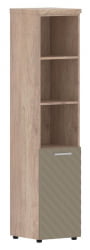 Шкаф колонка с глухой малой дверью и топом (правый) Torr LUX TLHC 42.5 R Дуб Каньон Капучино