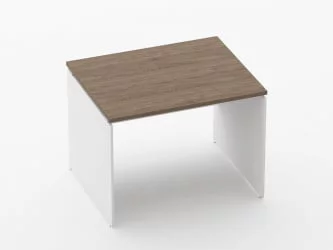 Стол прямой Дека ЛДСП каркас 75.08.10 Дуб Верцаска/Белый / Deka