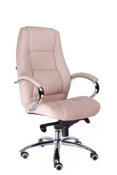 Кресло руководителя Крон М экокожа Бежевый / Kron M