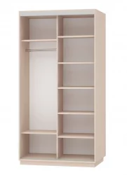 Шкаф-купе двухдверный Экспресс Дуо 1200х2200х Париж/Дуб молочный / 1200х2200h