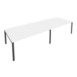 Переговорный стол (2 столешницы) Метал Сйстем Б.ПРГ-2.5 Белый/Антрацит / Metal System