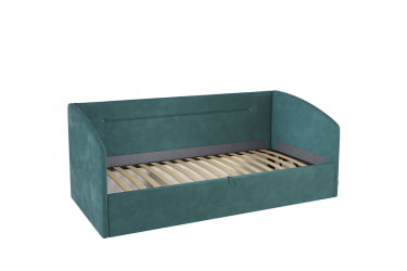 Односпальная кровать с подъемным механизмом Альба (Софа) КМ.S-16 сосна (велюр)