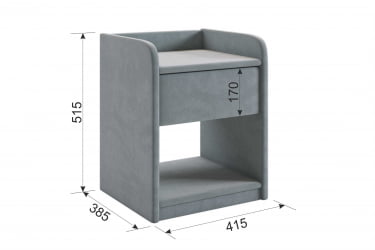 Тумба дизайнерская Аманда 2 TM-003.2 медовый (велюр)