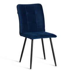 Стул обеденный Бари ЛТ, велюр, Блуе (синий), 41х55х89 см / Bari LT, Blue