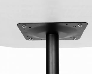 Обеденный стол ДОБРИН ОТИС (белая столешница, черное основание) / DOBRIN OTIS