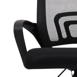 Кресло CРОМЕКС (КРОМЕКС) Топ CХ-695 ХРОМ сетка/ткань ТВ черное / CROMEX Top CH-695 TW