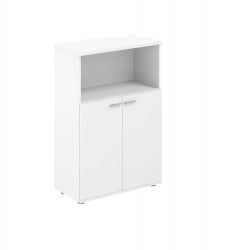 Шкаф двухдверный средний с нишей Sigma SG.846.WH.WH Белый