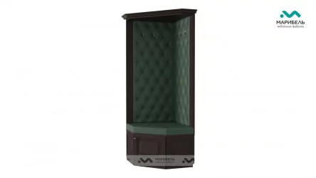 Прихожая  «Визит 2» К-4У Дуб Эльза/Кожа Terra 100/Альберо Браш Грей