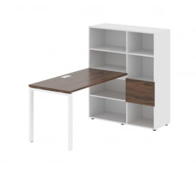 Рабочая станция ЕДИС ЕУРСТ 1113 Дуб Денвер темный Белый Белый / EDIS EURST