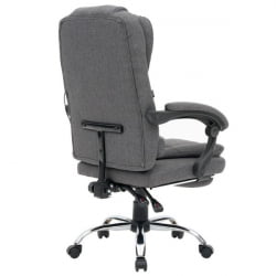 Кресло офисное с функцией вибромассажа CРОМЕКС (КРОМЕКС) Чилл МС-005 ткань серое / CROMEX Chill MS-005