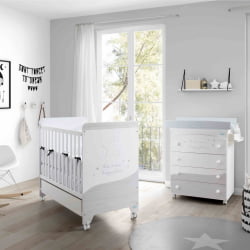 Комод пеленальный Micuna Cosmic B-970 White/Ash Grey Stars