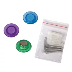 Доска магнитно-маркерная стеклянная BRAUBERG 40х60 см Белая