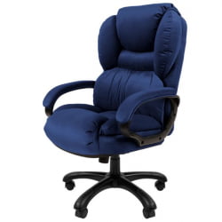 Кресло руководителя CHAIRMAN 434 HOME велюр Синий
