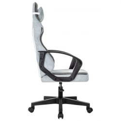 Кресло компьютерное BRABIX Forcer GM-127, 2 подушки, ткань, серое/светло-голубое