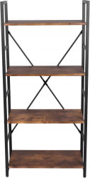 Стеллаж в гостиную WS-01 burnt