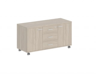 Тумба сервисная с 3-мя ящиками Сигма СГ.621.ОД.ОД Дуб темный / Sigma SG.621.OD.OD