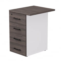 Тумба приставная с топом Еверпроф ЕВО 254Т1203 Дуб Пасадена Белый / Everprof EVO