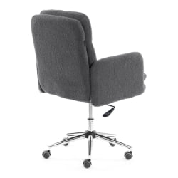 Кресло Довер хром букле, серый, барни грей / Dover barni grey