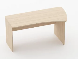 Стол эргономичный Глассй 1.12.16Пр Дуб молочный / Glassy