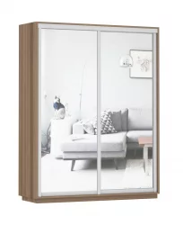 Шкаф-купе двухдверный Экспресс Дуо Экспенс 1600х2200х Ясень шимо тёмный / 1600х2200h