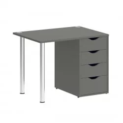 Компьютерный стол с ящиками ХОМЕ ОФФИCЕ ВР.СП-3-98.4 Металлик / HOME OFFICE VR.SP-3-98.4