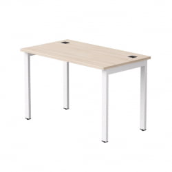 Стол прямой на металлокаркасе, опоры 90 гр Everprof EVO 254S006 Дуб Соната Белый